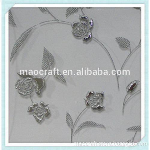 Clear & frosted titanium decorative glass